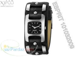 ساعت مچی اورجینال زنانه اسپریت مدل ES101032009 فشن تمام چرم مشکی ضد آب تا 30 متر  گارانتی 2 ساله 