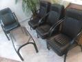 6 عدد صندلی اداری راحتی بهمراه میز شیشه ای اداری  - تهران