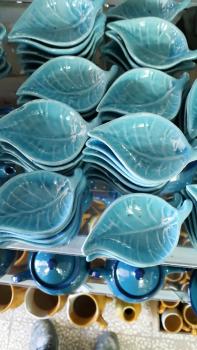 ظروف تزیینی فیروزه ای جهت سفره هفت سین  - تهران