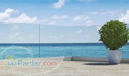 نرده های شیشه ای مدرن  نماها ی خاص شیشه ای و ویترین 