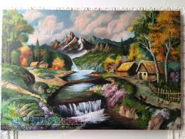 تابلوی نقاشی رنگ روغن بسیار زیبا 