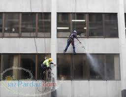 رنگ آميزی نما شستشوی نما پیچ و رولپلاک نما (دسترسی با طناب) خدمات راپل