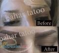 تاتو ابرو هاشور  سایه کادر 
