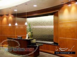 آبنمای شیشه ای - آبشار شیشه ای - آبنمای دیواری - آبشار دیواری - آبنما - آب نما 