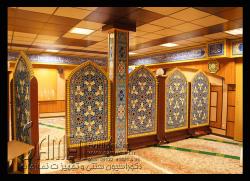 محراب چوبی  پارتیشن متحرک  دکوراسیون  - تهران