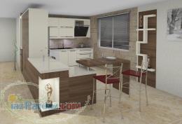 طراحی تولید اجرا کابینت آشپزخانه طلائی 