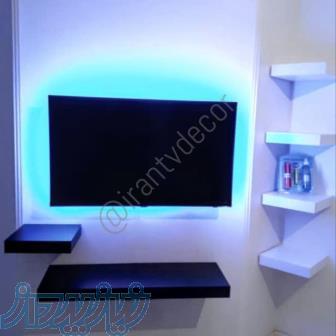 نصب پایه براکت دیواری و طبقه شلف mdfزیر تلویزیون  نصاب