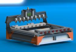 دستگاه cnc روتاری منبت کاری چوب  - تهران