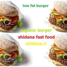 برگر اورگانیک شیدانا - organic burger 
