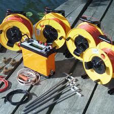 تعیین محل حفر چاه اب با روش ژئوفیزیک  - تهران