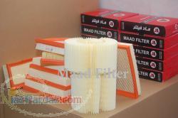 فروش مواد اولیه و کاغذ چین شده فیلتر هوا