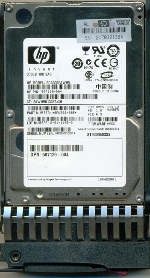 هارد hp sas 300 gb  10k 2 5 inch  - تهران