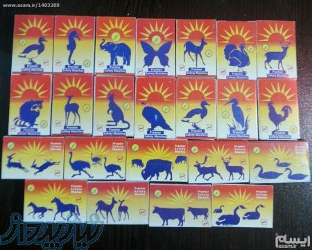 مجموعه کبریت حیوانات توکلی 24 عددی 