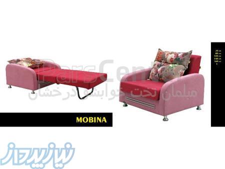 مبل تختخوابشو تک نفره مدل مبینا عرض 70