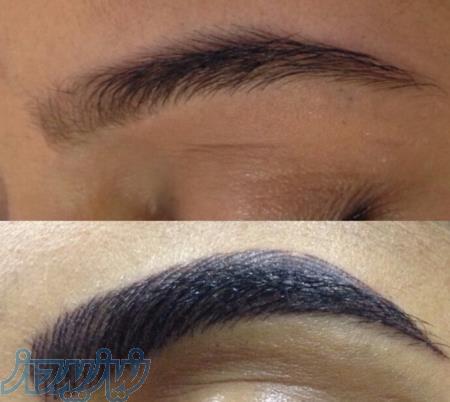 هاشور میکروپیگمنتیشن رایگان جهت آموزش به هنرجو 