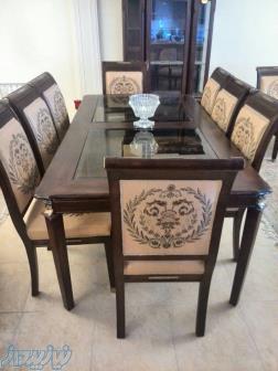 سرویس کامل ناهار خوری مبلمان بوفه و 3 عدد میز 