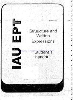 جزوه زبان ازمون دکتری دانشگاه ازاد تضمینی ept  - تهران