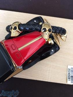 پخش دستبند چرم و استيل سه اسكلت