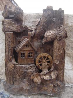 ابنمای صخره داخلی طرح کنده درخت 