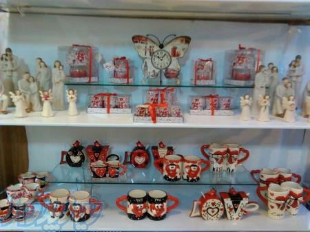 انواع مجسمه وساعت رومیزی فانتزی - انواع تزیینات , انواع لیوان های فانتزی