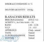 کنسانتره پرتقال محصول کشور قبرس 