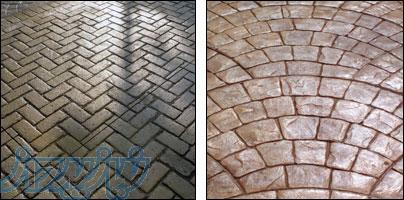 بتن دکوراتیو،بتن استامپی،بتن منقش یا طرح دار کف سازی ضد سایش با ماله پروانه ای