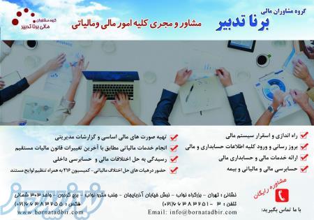 گروه مشاوران مالی برنا تدبیر ارائه دهنده کلیه خدمات حسابداری مالی و مالیاتی 