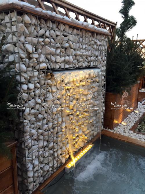 ابنمای پرده اب واترفال پرده اب پیوسته نازل پرده اب ان  - تهران