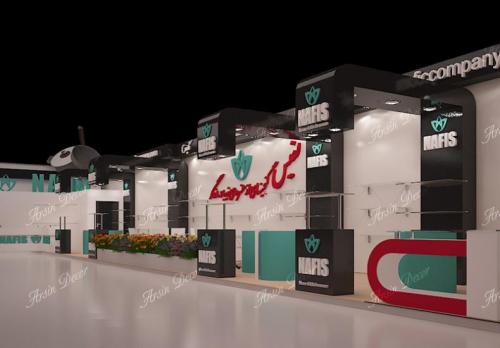 دکوراسیون غرفه نمایشگاهی نفیس  - تهران