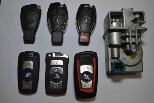 ساخت سوئیچ و ریموت بنز و بی ام و تا مدل 2017 قفل فرمان بنز  - تهران