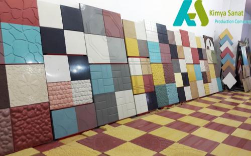 سنگ مصنوعی نما کفپوش بتنی موزاییک و جدول دور باغچه ای  - تهران